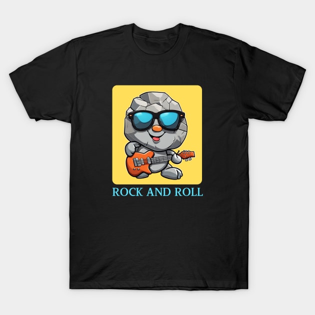 Rock and Roll | Rock Pun T-Shirt by Allthingspunny